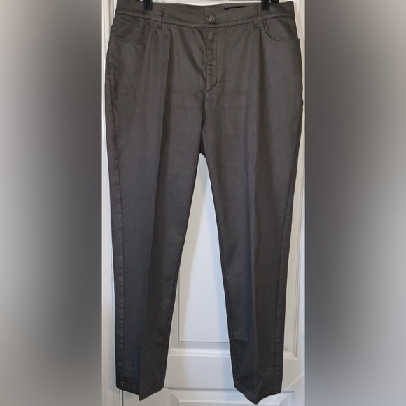 Lafayette 148 New York Like New Dark Gray Metallic Chinos